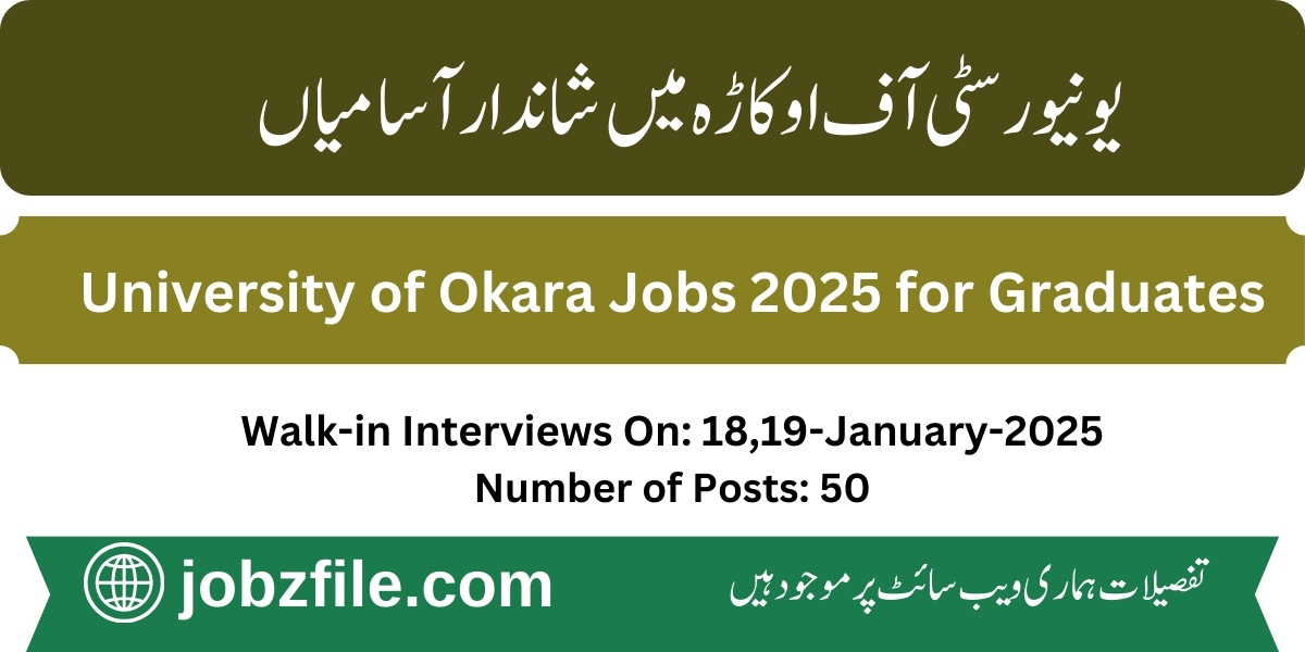 University of Okara Jobs 2025