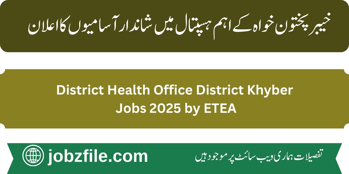 District Health Office District Khyber Jobs