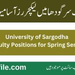 University of Sargodha Lecturer Jobs 2025